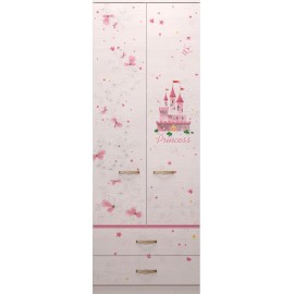 20 Принцесса Шкаф для одежды с ящиками