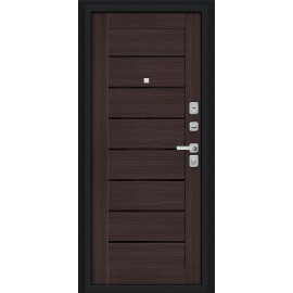 Техно/BChrome Букле черное/Wenge Melinga 205*86 левое