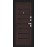 Техно/BChrome Букле черное/Wenge Melinga 205*86 левое