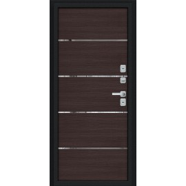 Thermo Лайн/BChrome Букле черное/Wenge Melinga 205*96 левое