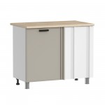 МК Аленушка НПУ 1000 Магнолия Керамика,скоба черный (со столешницей)