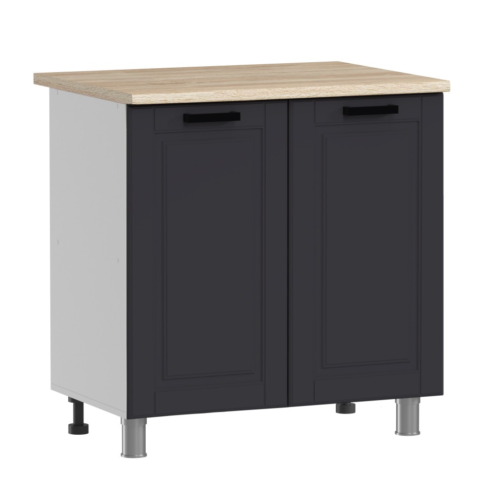 МК Аленушка Н 800 Астра Сталь,скоба черный (со столешницей)