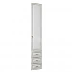 Дверь с ящиками Габриэлла 06.25 - 03, Вудлайн кремовый, Белый