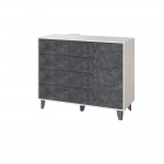 Комод Катрин-13, Белый, Мальта грей