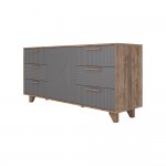 МС Ньёрд Комод Н 1500.7 Дуб Самдал / Черника