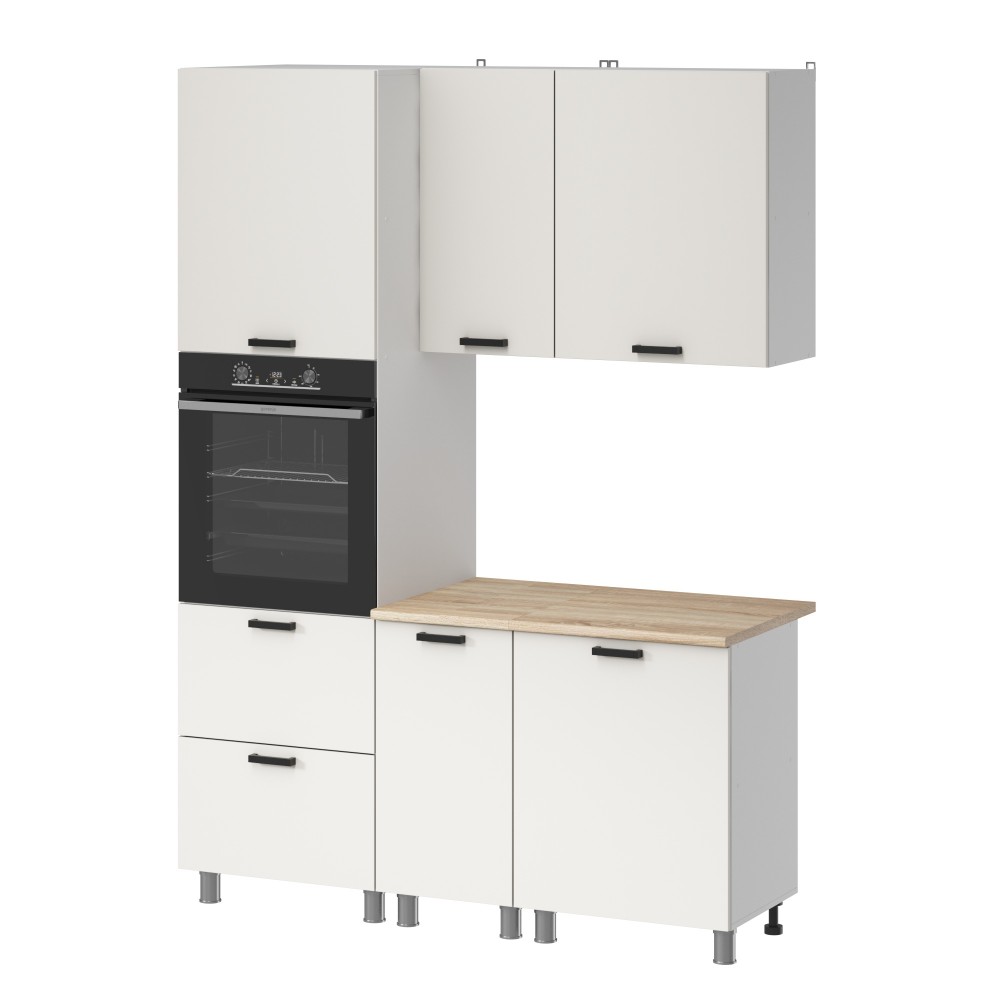 МК Аленушка 1,6м ПД Лаванда Молочный,скоба черный,сонома