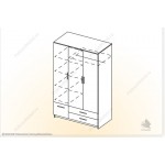 Шкаф трехстворчатый Престиж