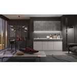 Кухня Оливия NEW 2,0м, Белый глянец холодный / Мрамор глянец