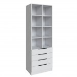 Стеллаж Мадрид (0,8) с 4 ящ. белый