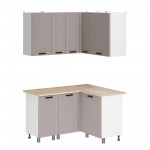 МК Аленушка Угловая Лотос Кашемир,скоба антроцит,сонома