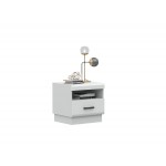 Тумба прикроватная Магнолия (2 шт.), Белый глянец холодный