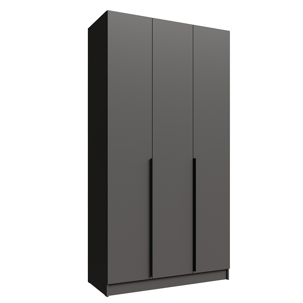 Шкаф Мадрид (1,2) без зеркала графит серый