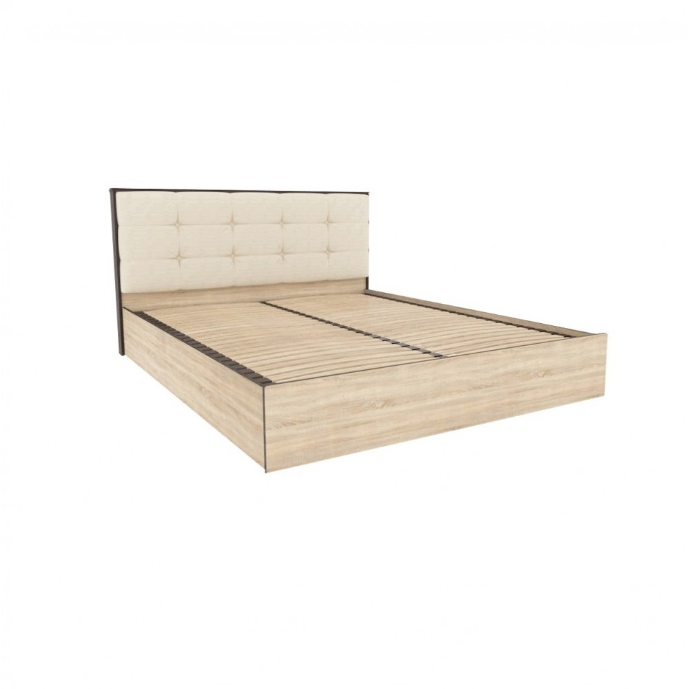 Кровать 160х200 с ортопедическим основанием Лирика ЛК-2, карамель