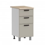 МК Аленушка Н3Я 400 Магнолия Керамика,скоба черный (без столешницы)