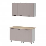 МК Аленушка 1,4м Лотос Кашемир,скоба антрацит,сонома