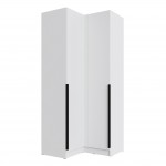 Шкаф угловой Мадрид угол прямой белый