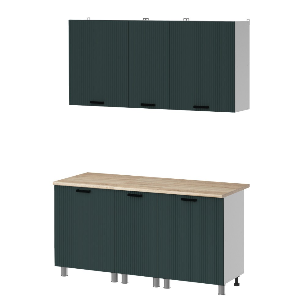 МК Аленушка 1,6м в.3 Лотос Изумруд,скоба антрацит,сонома