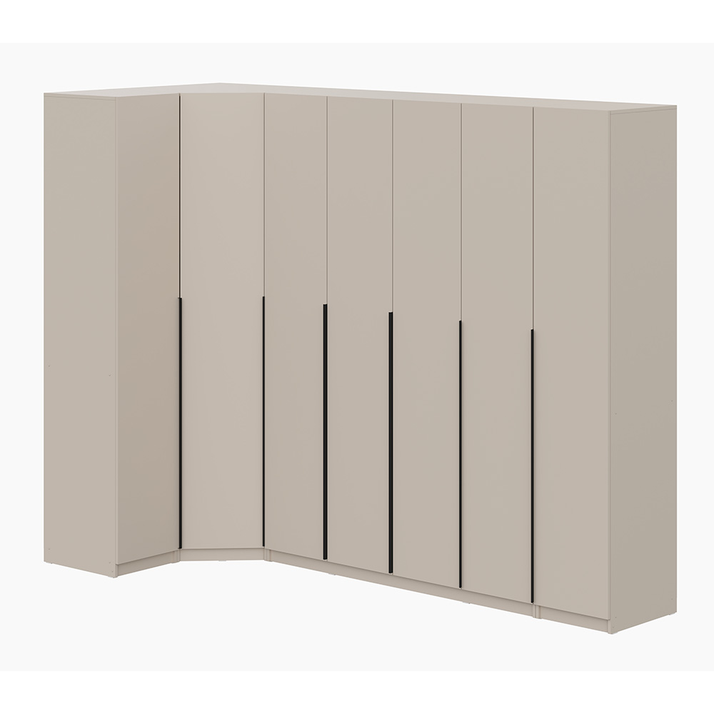 Шкаф с наполнением (22 полки + 2 штанги) ШК 5, Меланж