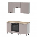 МК Аленушка 1,6м в.5 Лотос Кашемир,скоба антрацит,сонома