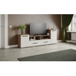 Тумба ТВ Парус-2, Дуб крафт табачный, Дуб крафт белый