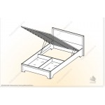 Кровать с подъемным механизмом Классика КР-1,4