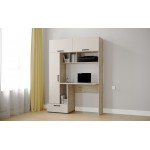 Компьютерный стол Квартет-11, Дуб крафт серый, кашемир