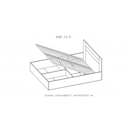 Кровать 1,6 Квадро-12