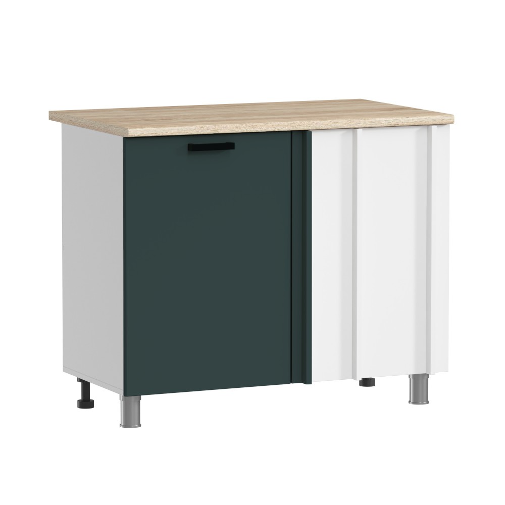 МК Аленушка НПУ 1000 Лаванда Изумруд, скоба черный (со столешницей)