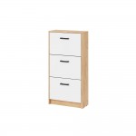 Тумба для обуви Вега ОБ-2, Дуб крафт золотой, Белый