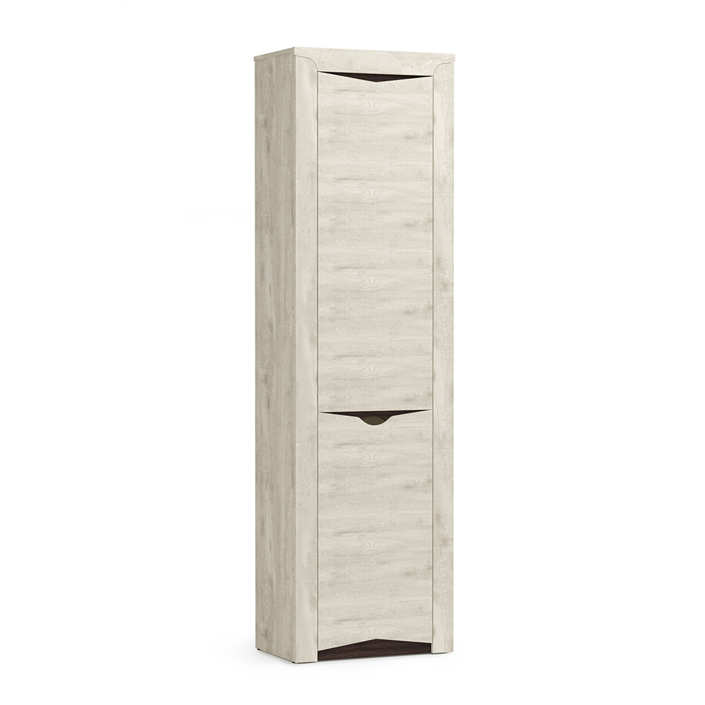 Шкаф-пенал Лючия 33.14, Бетон пайн белый, Венге