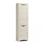 Шкаф-пенал Лючия 33.14, Бетон пайн белый, Венге