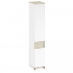 Шкаф для белья Аурелио 60, Блэквуд Сатиновый, Белый