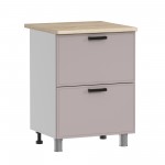 МК Аленушка Н2Я 600 Магнолия Кашемир,скоба черный (без столешницы)