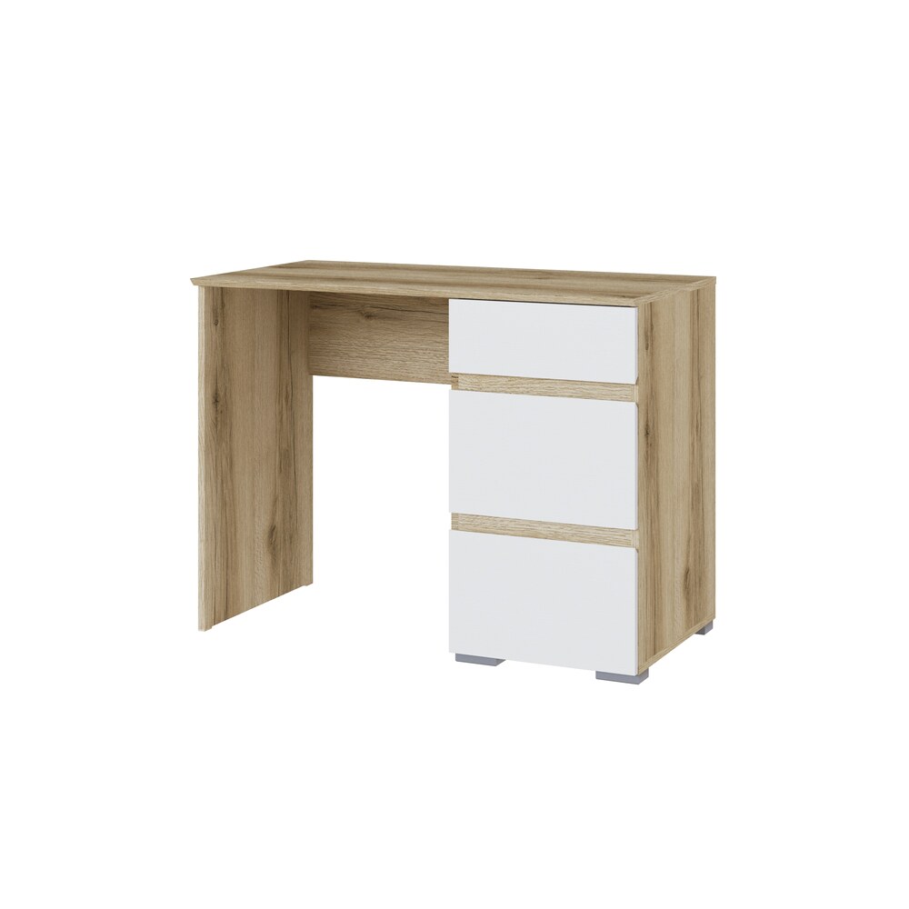 Столик туалетный Плейона, Дуб Делано, Белый