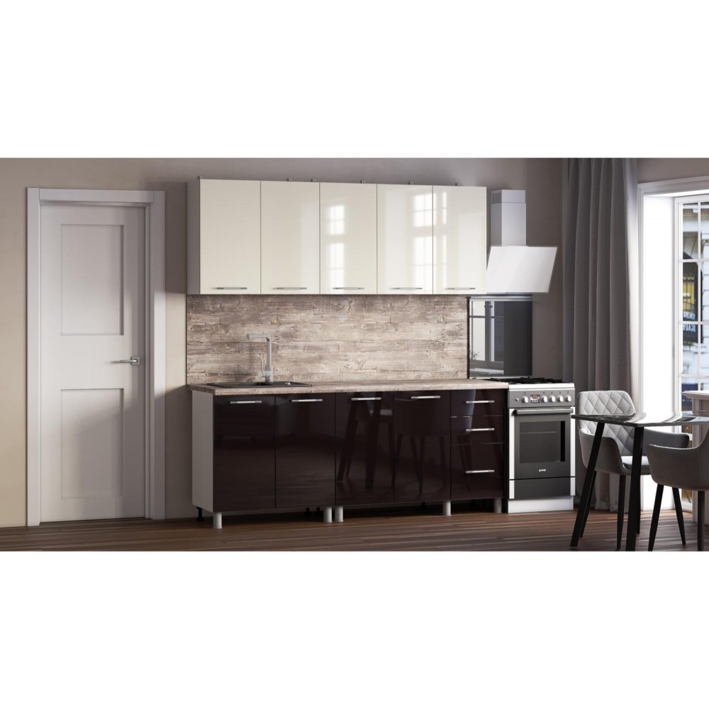 Кухня Танго 2м.,Ваниль;Горький шоколад