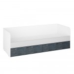 Кровать Накки КР2Я-800, Белый, Серый, Угольный камень