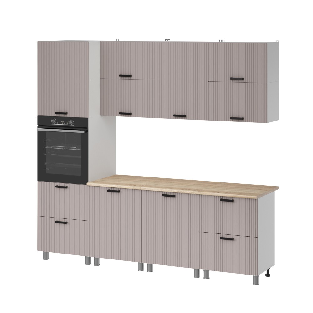 МК Аленушка 2,4м Лотос Кашемир,скоба антрацит,сонома