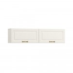 Ливерпуль Шкаф навесной Белый, ясень ваниль