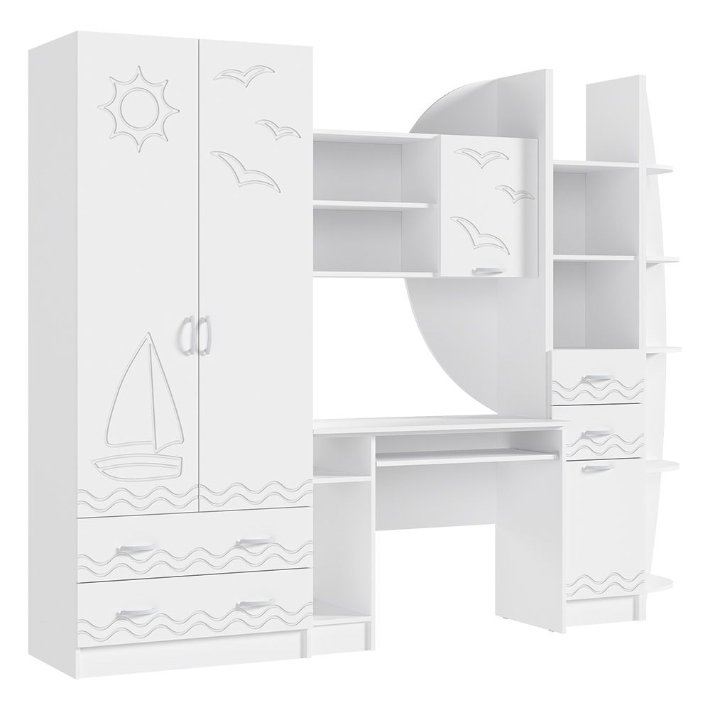 Стенка Юниор-2, Шарли Белый, Белый