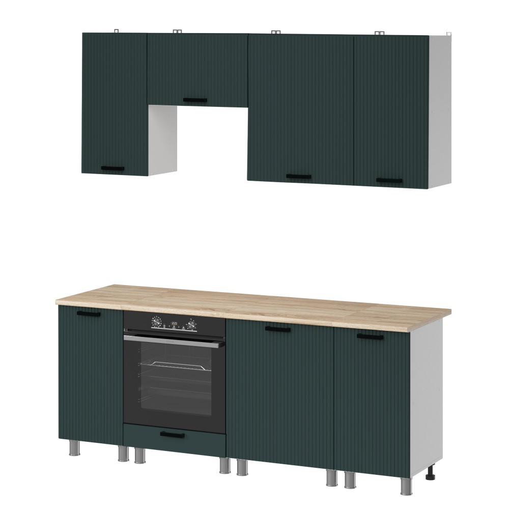 МК Аленушка 2м Лотос Изумруд,скоба антроцит,сонома