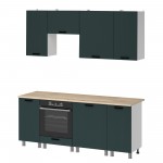 МК Аленушка 2м Лотос Изумруд,скоба антроцит,сонома