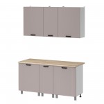 МК Аленушка 1,6м в.3 Лотос Кашемир,скоба антрацит,сонома