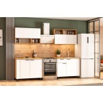 Кухонный гарнитур Монако 2м. Дуб Золотой, Белый