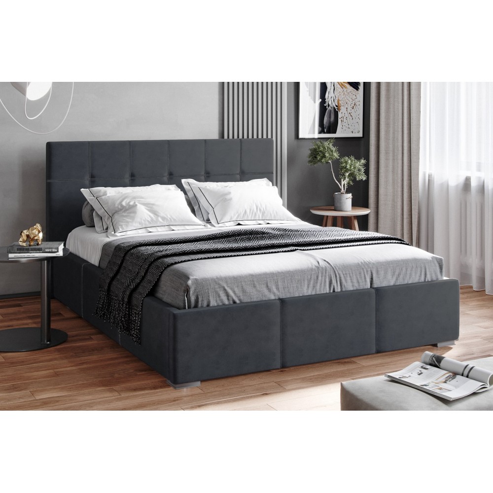 Кровать с ортопедическим основанием Рио 140х200, Серый