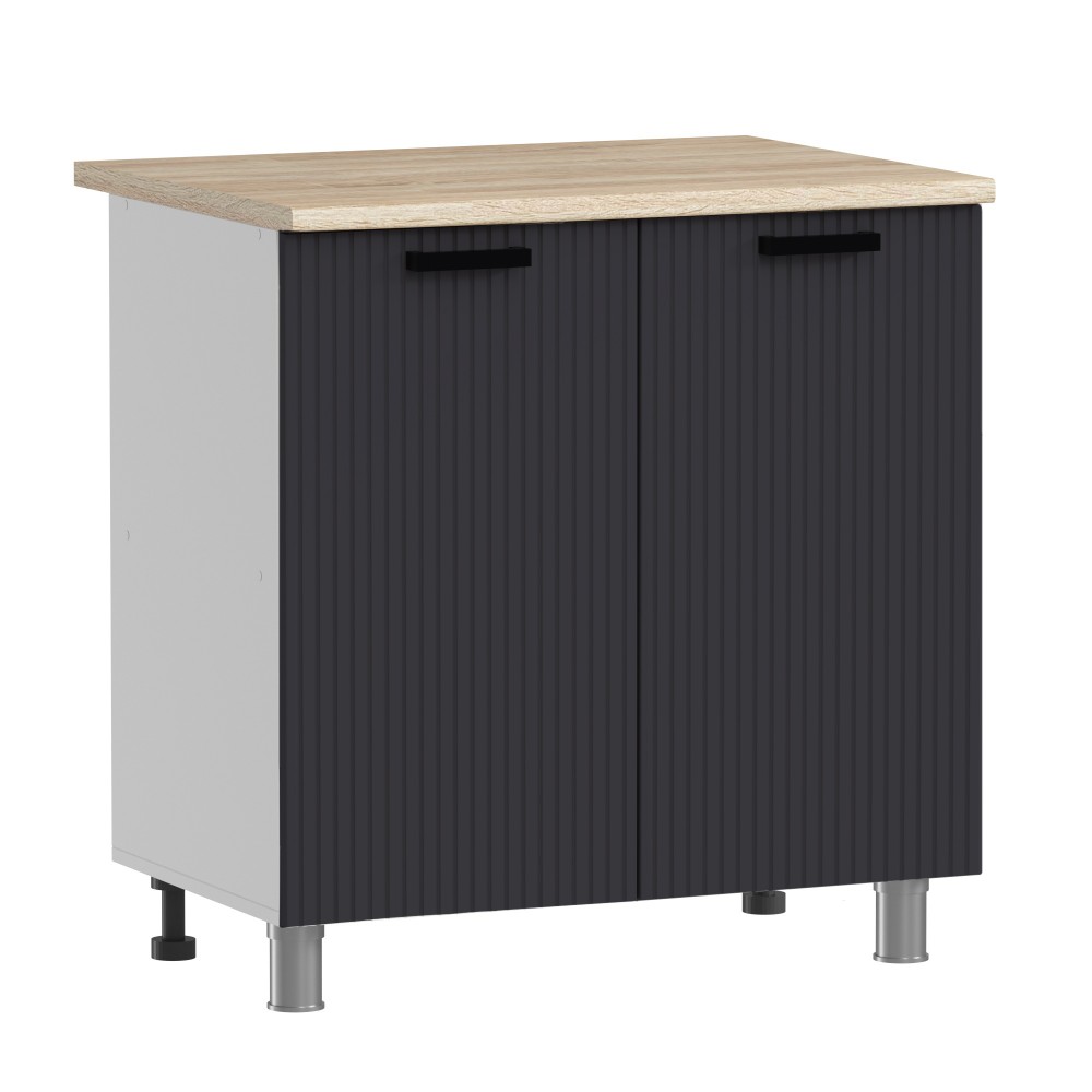 МК Аленушка Н 800 Лотос Сталь,скоба антрацит (без столешницы)