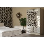 Шкаф-купе Тринити 3 1,35 м, Сандал светлый