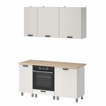 МК Аленушка 1,6м в.6 Лотос Молочный,скоба антрацит,сонома