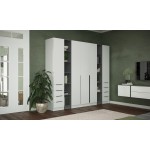 Мадрид Гардеробная система 3,8м,Белый;Ателье светлое