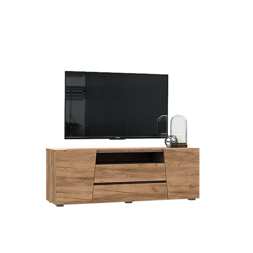 Тумба для ТВ Соренто, Дуб крафт, Бетон темный