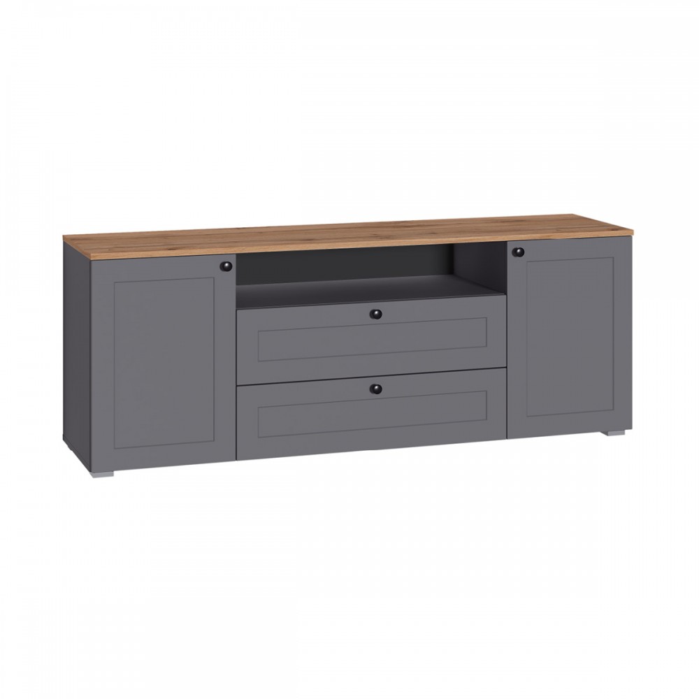 Тумба под ТВ 16.47 Остин Серый Графит, Дуб Золотой